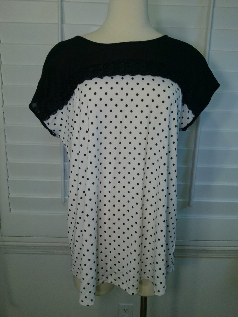 Blouse Polka Dot Faith & Joy Size XL